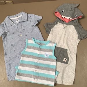 Carter’s 24 Month boys 3 Rompers